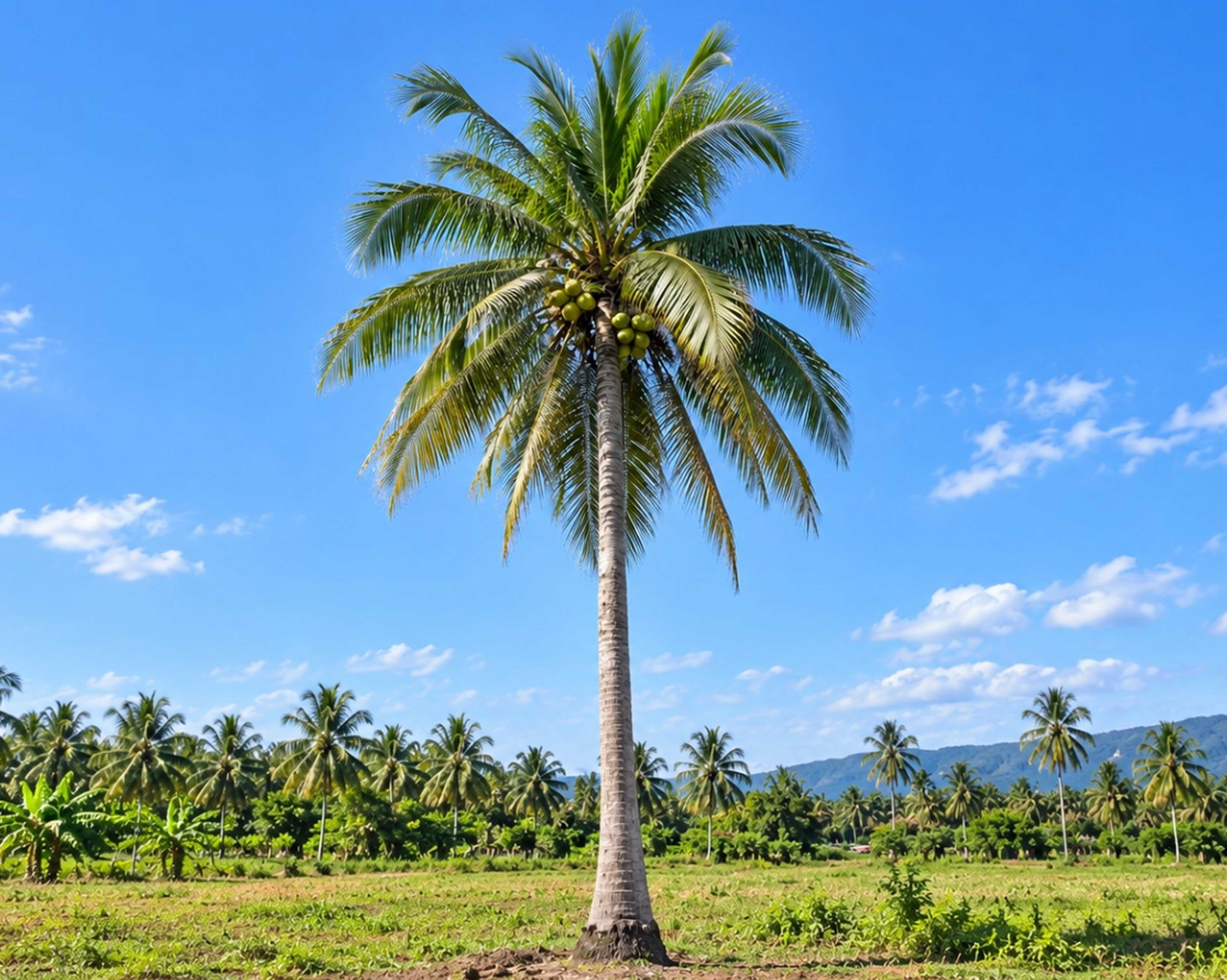 Coconut cultivation, Payirsei farms in Theni